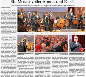 Eröffnung Reichenhaller Mozarttage – Reichenhaller Tagblatt vom 7.4.2025
