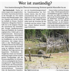 Ausgetrocknete Marzoller Au – Bericht RTB vom 28.07.2025